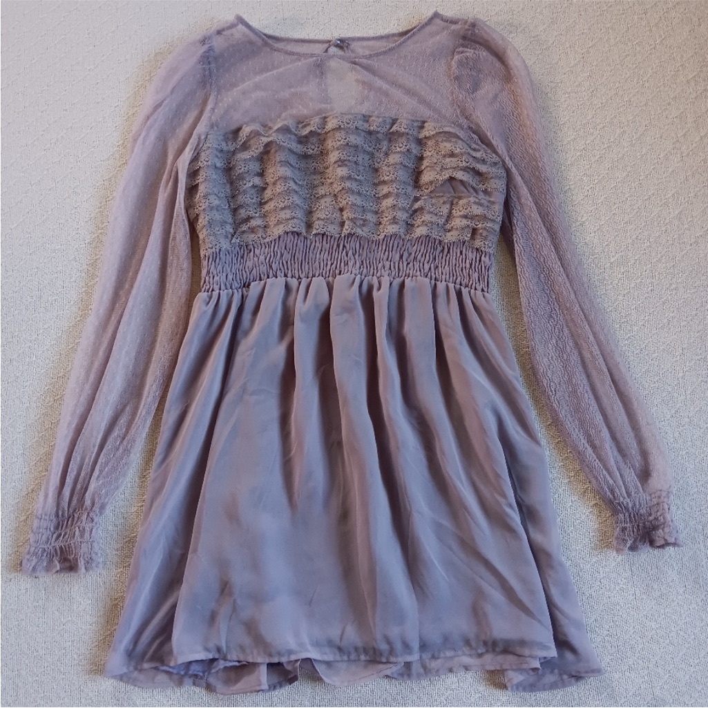 Free People Dusty Lave Dress. Size 6. Nwot
